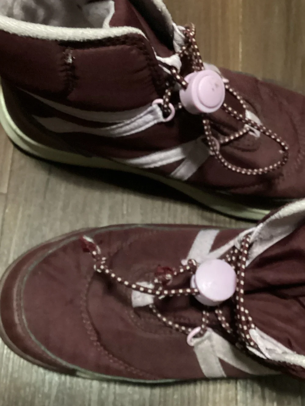 The Children's Place Maroon and Light Pink Kids Winter Boots Sz 3